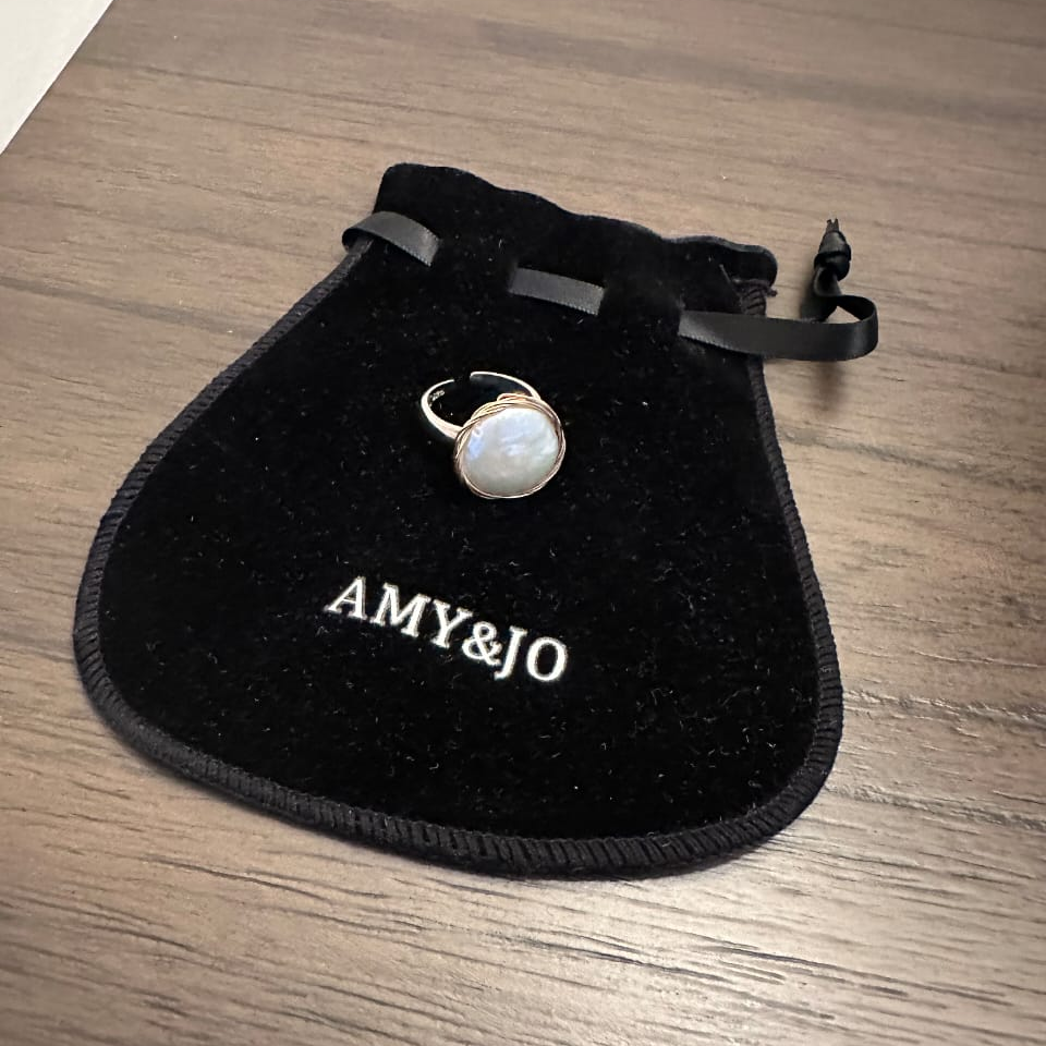 Dishwater Pearl Ring with Sterling Silver