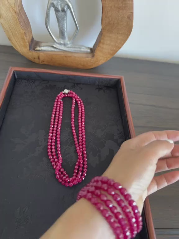 Ruby Gemstone Necklace